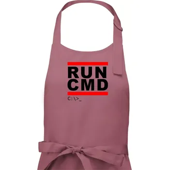 Kuchyňská zástěra Run CMD - Pánská zástěra na vaření - Univerzální velikost ( Starorůžová )
