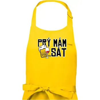 Kuchyňská zástěra Prý mám 50 SÁT - Dámská zástěra na vaření - Univerzální velikost ( Žlutá )