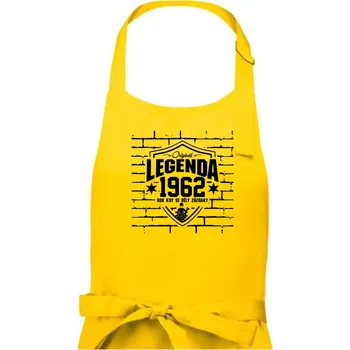 Kuchyňská zástěra Zedník - legenda - 1962 - Pánská zástěra na vaření - Univerzální velikost ( Žlutá )