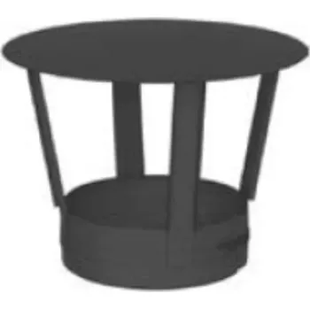 Hlavice pro radiátor Komínová stříška DWECO33 Black, prům. 180 mm