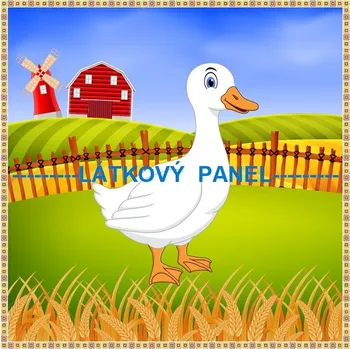 Panel bavlna - NA STATKU-194-13 Velikost: 15x15cm