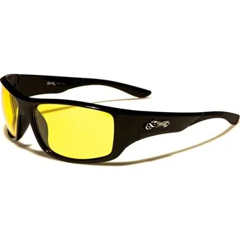 Sluneční brýle CHOPPERS Biker obdélníkové Sluneční brýle Žluté - brýle pro řidiče Olympic eyewear 97k-cube