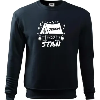 Pánská mikina Jedem pod stan - Mikina Essential pánská - 3XL ( Námořní modrá (velmi tmavá - téměř černá) )