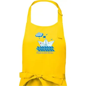 Kuchyňská zástěra Pěknou plavbu životem - Dámská zástěra na vaření - Univerzální velikost ( Žlutá )
