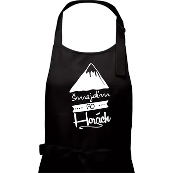 Kuchyňská zástěra Šmejdím po horách - Pánská zástěra na vaření - Univerzální velikost ( Černá )
