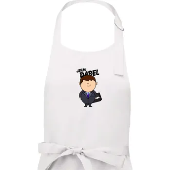 Kuchyňská zástěra Jsem ďábel obchoďák - Pánská zástěra na vaření - Univerzální velikost ( Bílá )