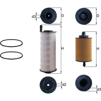 Palivový filtr Palivový filtr MAHLE KX 646KIT