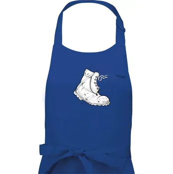 Kuchyňská zástěra Boty do nepohody - Dámská zástěra na vaření - Univerzální velikost ( Královská modrá )