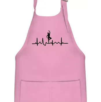 Kuchyňská zástěra EKG tanečník muž - Dětská zástěra na vaření - Univerzální velikost ( Růžová )