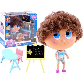 Panenka Panenka KaiBibi Školáček se stolečkem a tabulí 22 cm Modrá