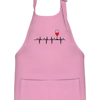 Kuchyňská zástěra Víno ekg - Dětská zástěra na vaření - Univerzální velikost ( Růžová )