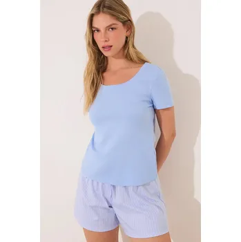 Dámské pyžamo Bavlněné pyžamo women'secret 3599220 modrá 55X, vel. L