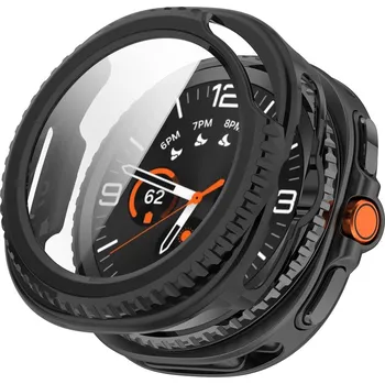 VSECHNONAMOBIL 117368 PC FULL COVER Plastový kryt se sklem pro Samsung Galaxy Watch8 Classic 46mm černý