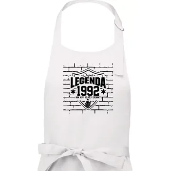 Kuchyňská zástěra Zedník - legenda - 1992 - Pánská zástěra na vaření - Univerzální velikost ( Bílá )