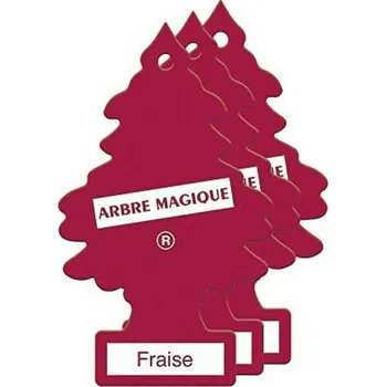 Vůně do auta Osvěžovač vzduchu do auta Arbre Magique Borovice Jahoda (3 ks)