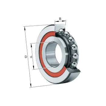 FAG BSB3062-2Z-SU-XL Jednořadé kuličkové ložisko s kosoúhlým stykem