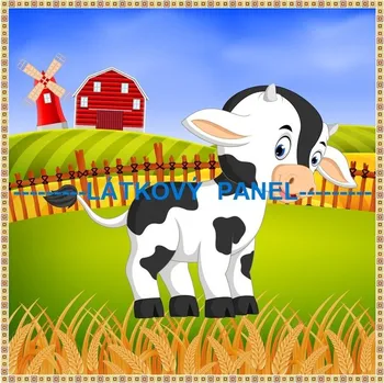 Panel bavlna - NA STATKU-194-18 Velikost: 15x15cm