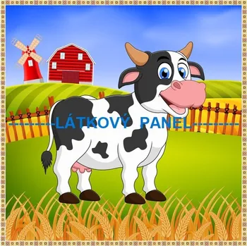 Panel bavlna - NA STATKU-194-12 Velikost: 20x20cm