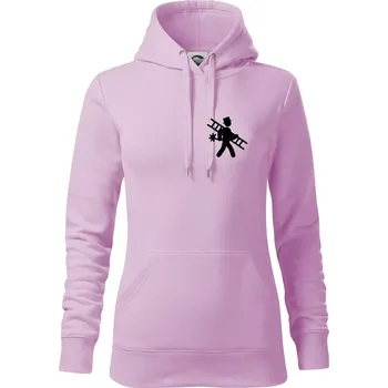 Dámská mikina Kominík logo prso - Mikina dámská Cape s kapucí - XS ( Orchid )
