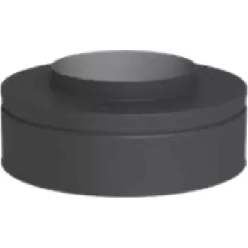 Hlavice pro radiátor Ukončovací hlavice DWETN32 Black, tl. 0,5 mm, prům. 150 mm