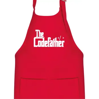 Kuchyňská zástěra The codefather - Dětská zástěra na vaření - Univerzální velikost ( Červená )