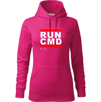 Dámská mikina Run CMD - Mikina dámská Cape s kapucí - 2XL ( Purpurová )