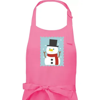 Kuchyňská zástěra Rodinná vánoční trička - známky - Pánská zástěra na vaření - Univerzální velikost ( Růžová )