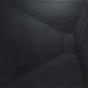 Sprchová vanička BESCO - Čtvercová sprchová vanička VEXO - černá - Barva - Černá , Nožičky k vaně - Bez nožiček, Rozměr A - 80, Rozměr B - 80 VANKVEX80CTVERB