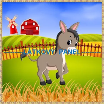 Panel bavlna - NA STATKU-194-21 Velikost: 15x15cm