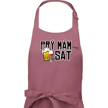 Kuchyňská zástěra Prý mám 90 SÁT - Pánská zástěra na vaření - Univerzální velikost ( Starorůžová )