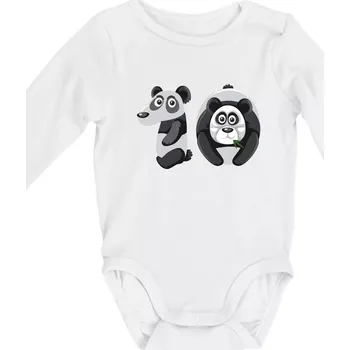 Věk dítětě zvíře 10 - Body kojenecké s dlouhým rukávem - Dlouhý r. do 3 měs ( Bílá )