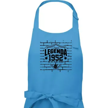 Kuchyňská zástěra Zedník - legenda - 1952 - Pánská zástěra na vaření - Univerzální velikost ( Světlý tyrkys )