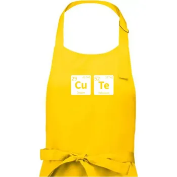 Kuchyňská zástěra Cute - tabulka - Dámská zástěra na vaření - Univerzální velikost ( Žlutá )