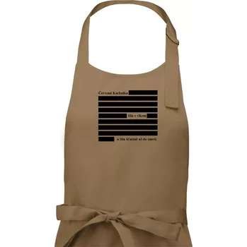 Kuchyňská zástěra Červená karkulka žila s vlkem - Dámská zástěra na vaření - Univerzální velikost ( Cappuccino )