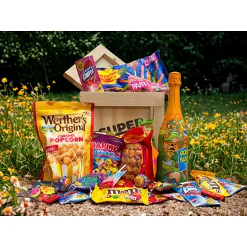 Dárkový potravinový koš Dárková párty bedna pro děti