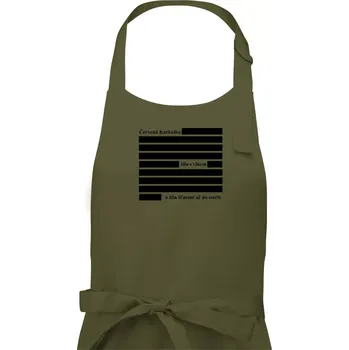 Kuchyňská zástěra Červená karkulka žila s vlkem - Pánská zástěra na vaření - Univerzální velikost ( Khaki )