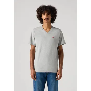 Pánské tričko LEVI'S® PÁNSKÉ TRIKO ORIGINAL HM VNECK -STŘEDNĚ ŠEDÝ MELÍR L
