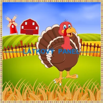 Panel bavlna - NA STATKU-194-11 Velikost: 30x30cm