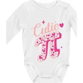 Cute - Pí - Body kojenecké s dlouhým rukávem - Dlouhý r. do 3 měs ( Bílá )