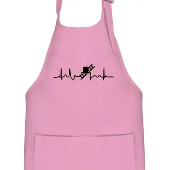 Kuchyňská zástěra EKG kominík - Dětská zástěra na vaření - Univerzální velikost ( Růžová )
