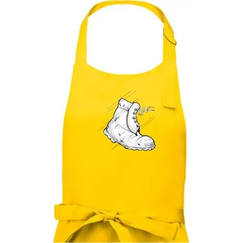 Kuchyňská zástěra Boty do nepohody - Dámská zástěra na vaření - Univerzální velikost ( Žlutá )