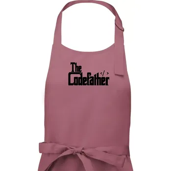 Kuchyňská zástěra The codefather - Pánská zástěra na vaření - Univerzální velikost ( Starorůžová )