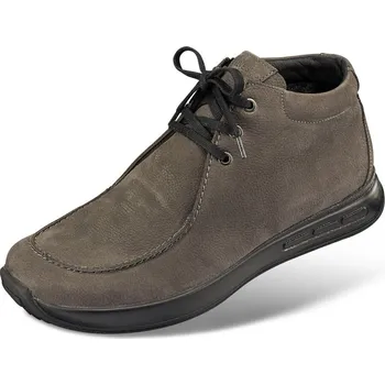 Pánská zdravotní obuv Pánská kotníková obuv se šněrováním, nubuková useň, šedá: 40