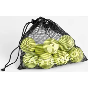 Sportovní taška ARTENGO Síťka na 10 tenisových míčků BÍLÁ|ČERNÁ
