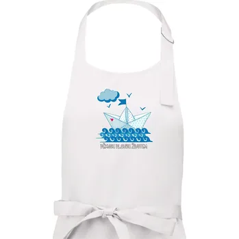 Kuchyňská zástěra Pěknou plavbu životem - Dámská zástěra na vaření - Univerzální velikost ( Bílá )