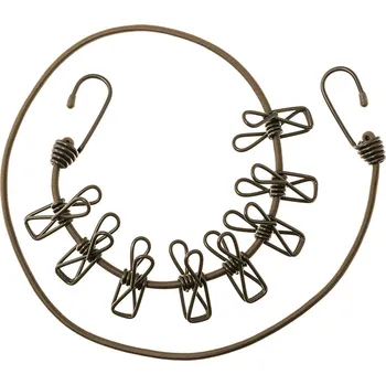 Šňůra na prádlo MIL-TEC Šňůra na prádlo zelená + 8 kolíčků 110 cm