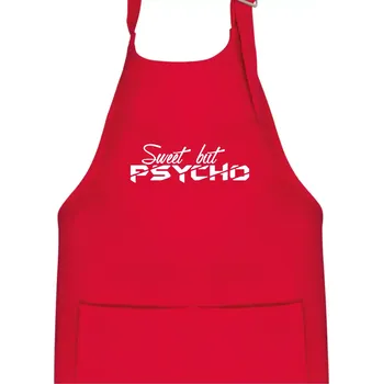 Kuchyňská zástěra Sweet but psycho - Dětská zástěra na vaření - Univerzální velikost ( Červená )