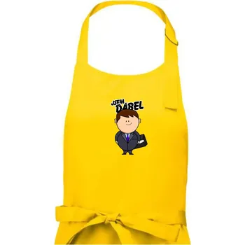Kuchyňská zástěra Jsem ďábel obchoďák - Pánská zástěra na vaření - Univerzální velikost ( Žlutá )