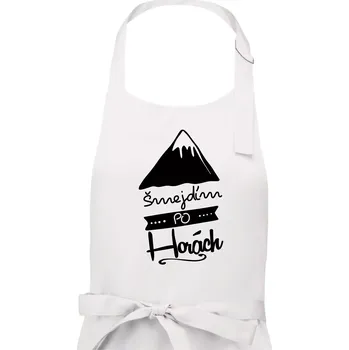 Kuchyňská zástěra Šmejdím po horách - Pánská zástěra na vaření - Univerzální velikost ( Bílá )