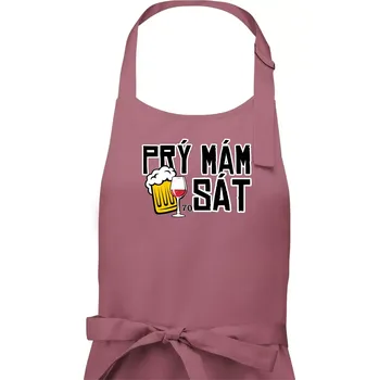 Kuchyňská zástěra Prý mám 70 SÁT - Pánská zástěra na vaření - Univerzální velikost ( Starorůžová )